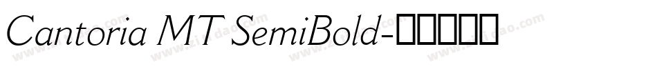 Cantoria MT SemiBold字体转换
